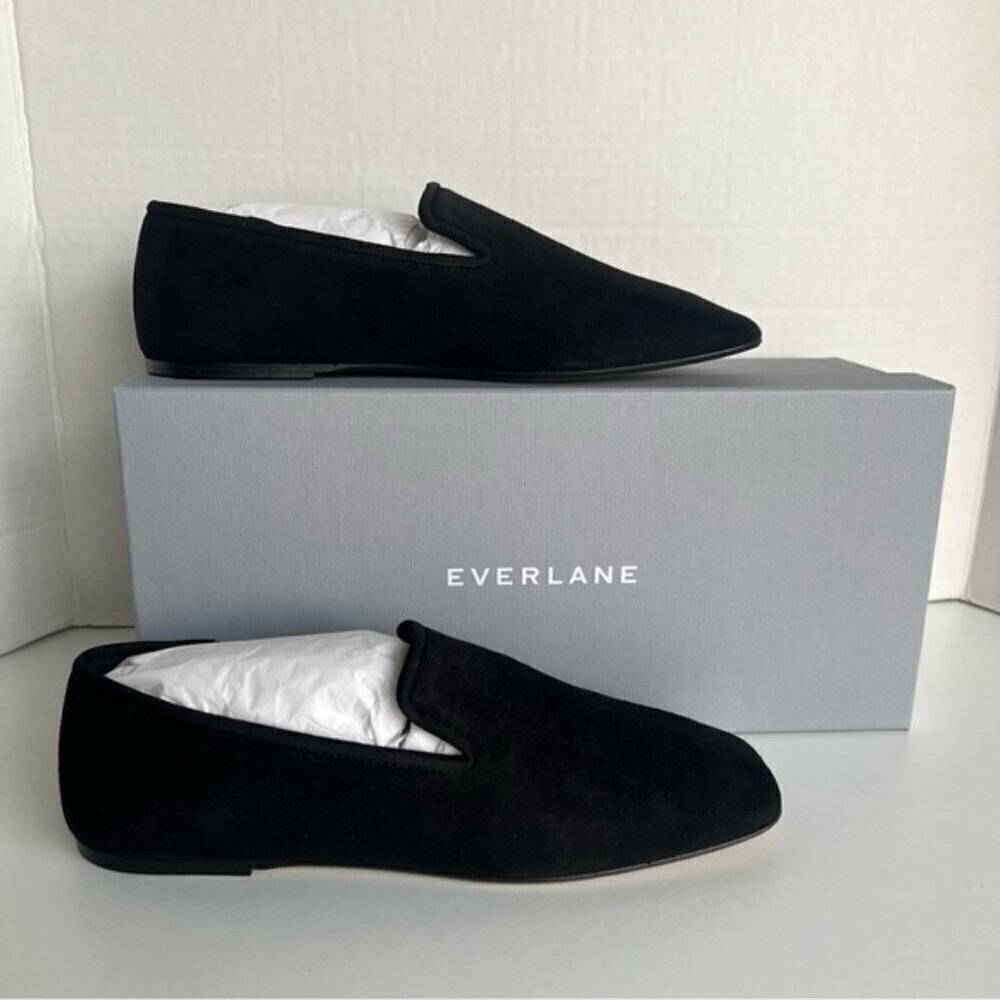 Everlane - Women's The Day Loafer - Black Suede. Size: 6.5. NIB